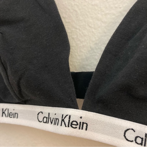 Calvin Klein Bralette - Black/White - Size XL - Picture 2 of 5